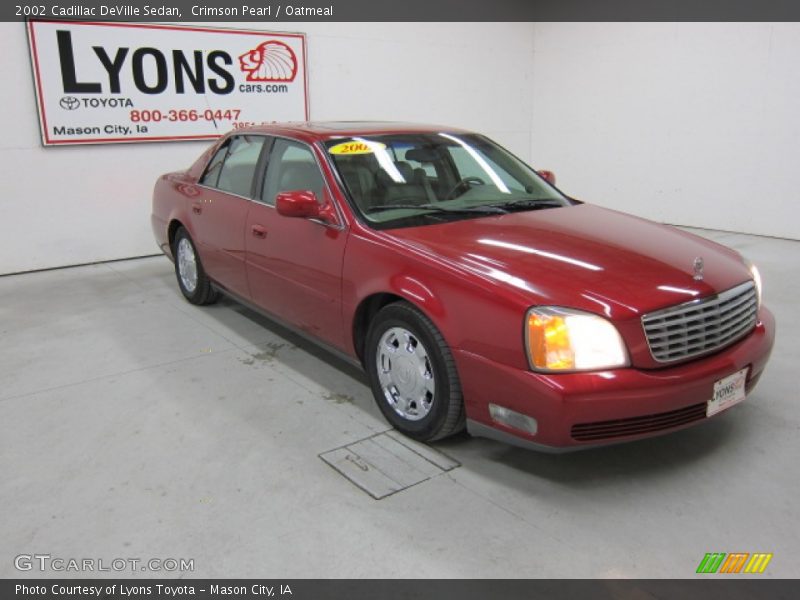 Crimson Pearl / Oatmeal 2002 Cadillac DeVille Sedan