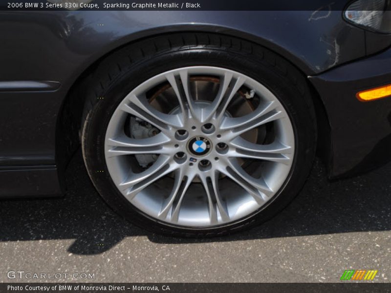 Sparkling Graphite Metallic / Black 2006 BMW 3 Series 330i Coupe