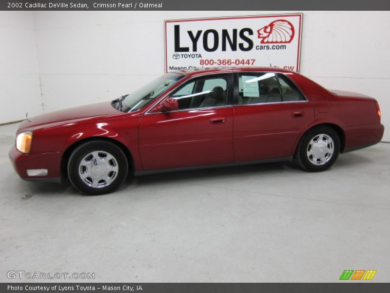 Crimson Pearl / Oatmeal 2002 Cadillac DeVille Sedan