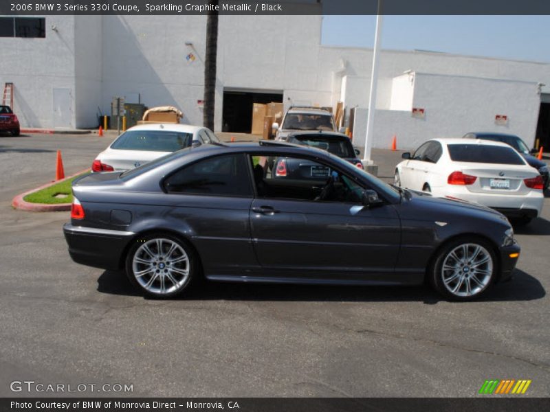 Sparkling Graphite Metallic / Black 2006 BMW 3 Series 330i Coupe