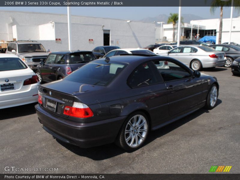 Sparkling Graphite Metallic / Black 2006 BMW 3 Series 330i Coupe