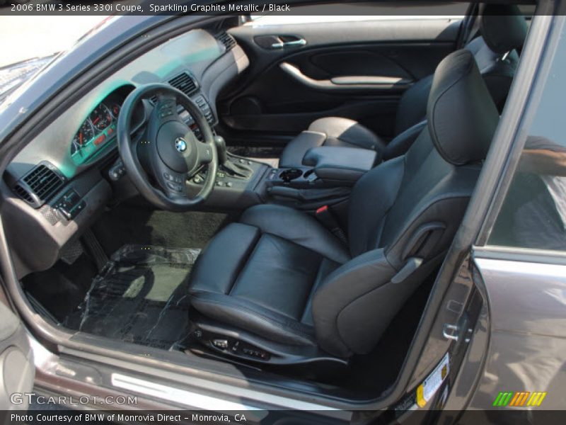 Sparkling Graphite Metallic / Black 2006 BMW 3 Series 330i Coupe