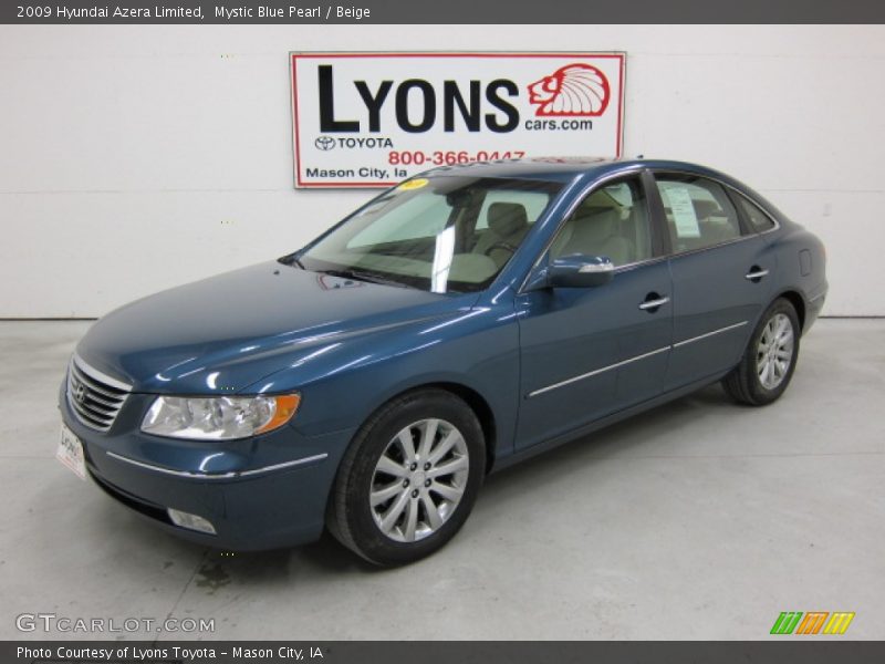 Mystic Blue Pearl / Beige 2009 Hyundai Azera Limited