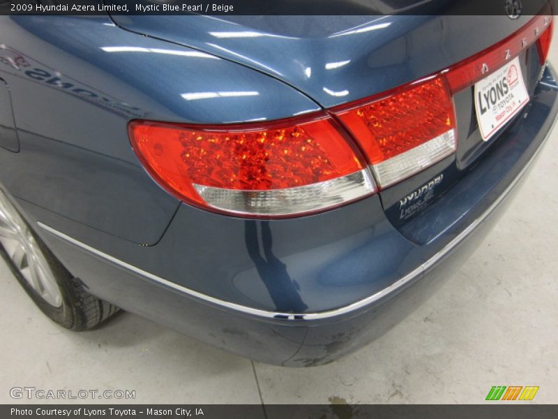 Mystic Blue Pearl / Beige 2009 Hyundai Azera Limited