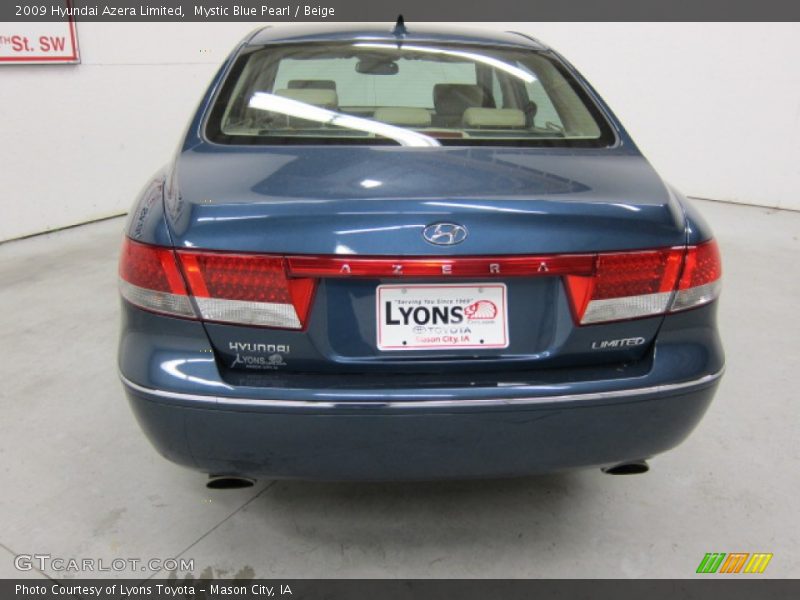 Mystic Blue Pearl / Beige 2009 Hyundai Azera Limited