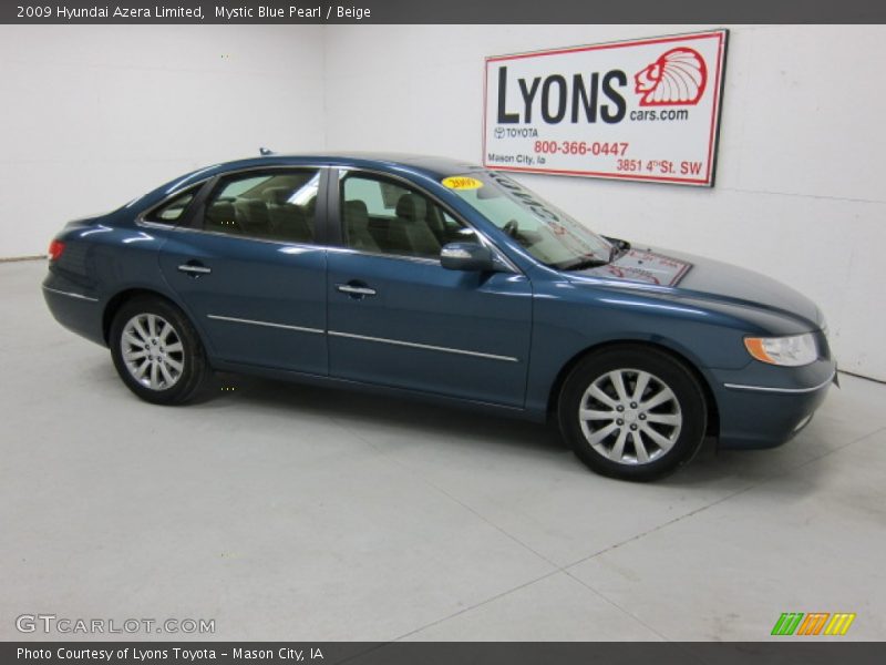 Mystic Blue Pearl / Beige 2009 Hyundai Azera Limited
