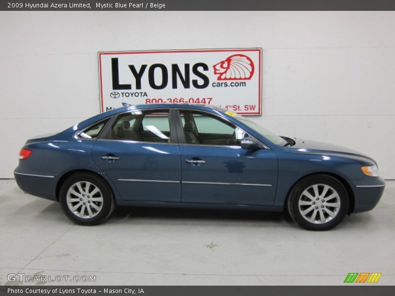 Mystic Blue Pearl / Beige 2009 Hyundai Azera Limited