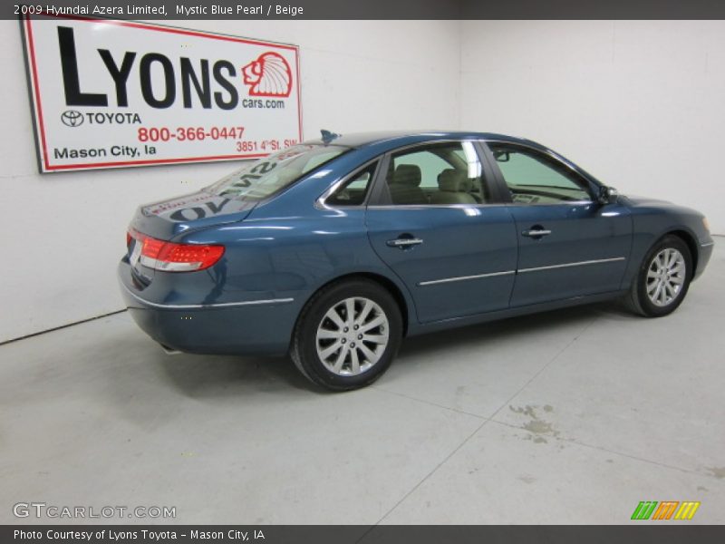 Mystic Blue Pearl / Beige 2009 Hyundai Azera Limited