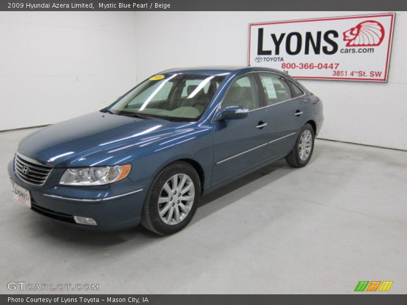 Mystic Blue Pearl / Beige 2009 Hyundai Azera Limited