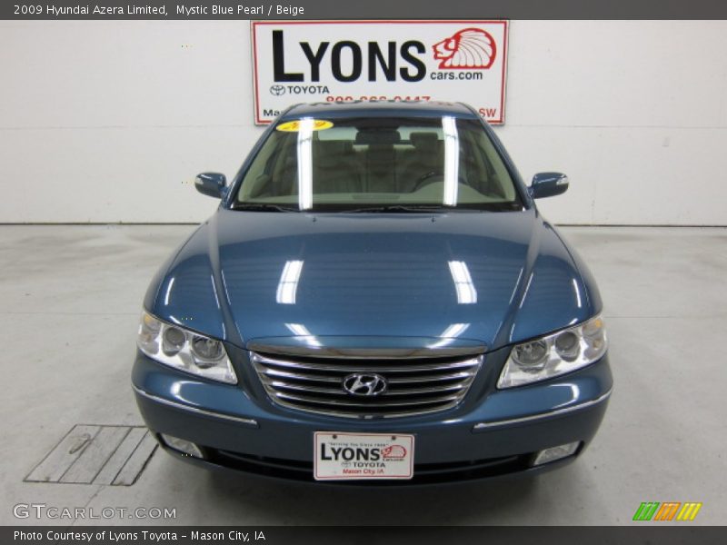 Mystic Blue Pearl / Beige 2009 Hyundai Azera Limited