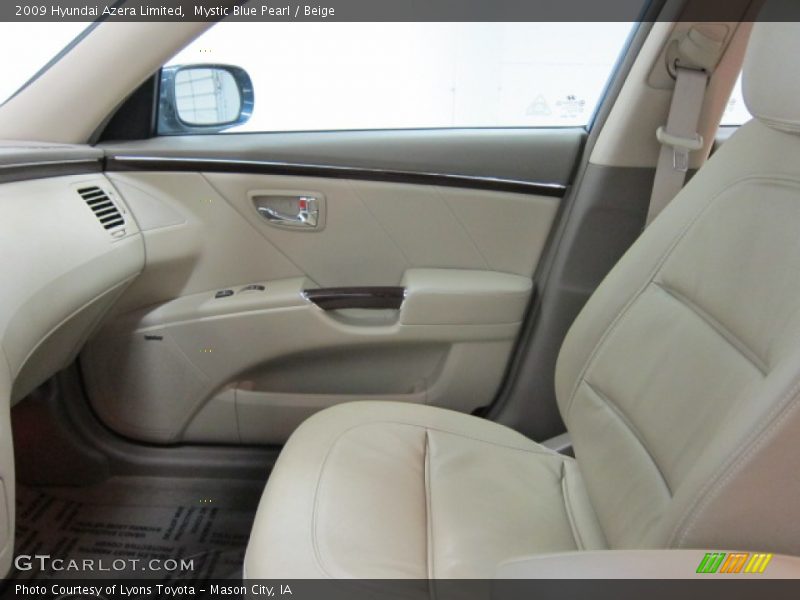 Mystic Blue Pearl / Beige 2009 Hyundai Azera Limited