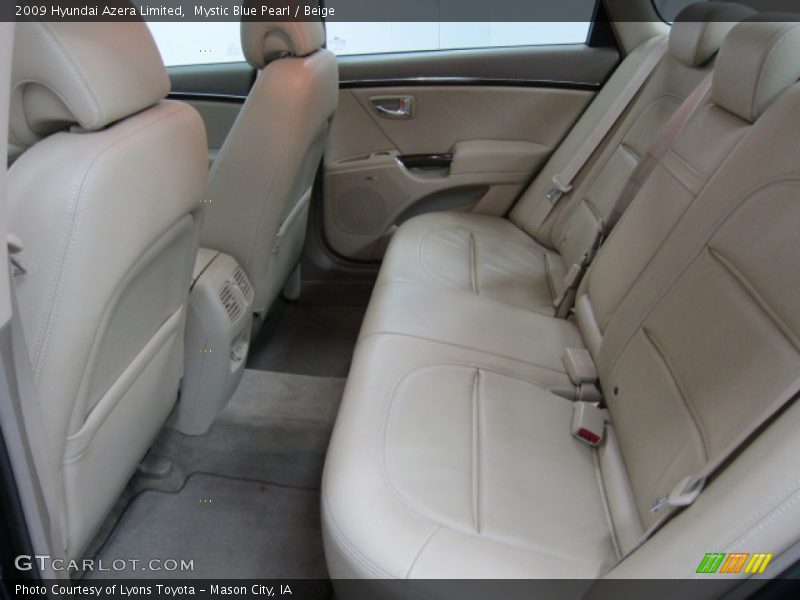 Mystic Blue Pearl / Beige 2009 Hyundai Azera Limited