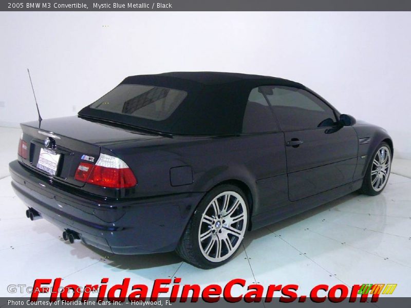 Mystic Blue Metallic / Black 2005 BMW M3 Convertible