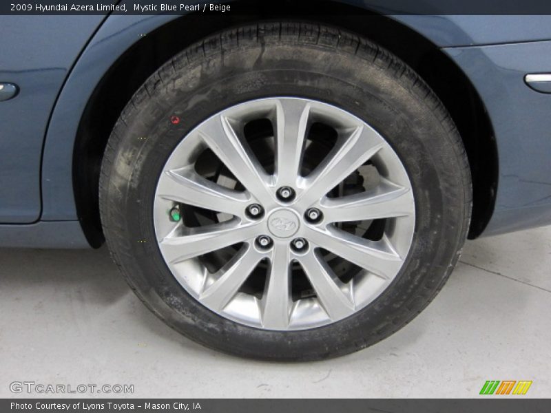 Mystic Blue Pearl / Beige 2009 Hyundai Azera Limited