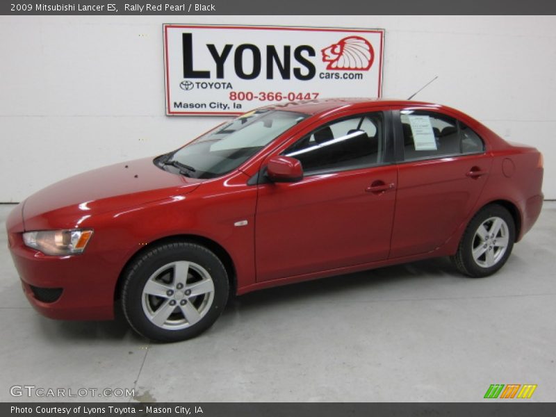 Rally Red Pearl / Black 2009 Mitsubishi Lancer ES