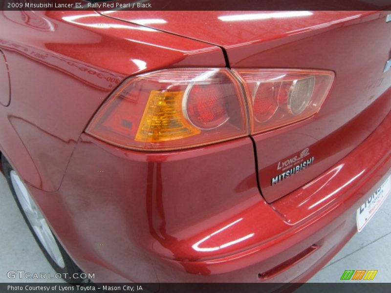 Rally Red Pearl / Black 2009 Mitsubishi Lancer ES