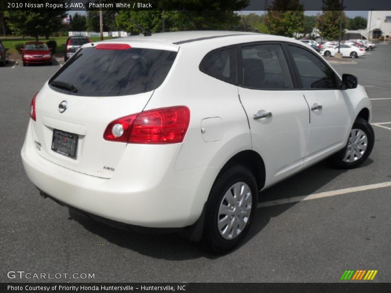 Phantom White / Black 2010 Nissan Rogue S AWD