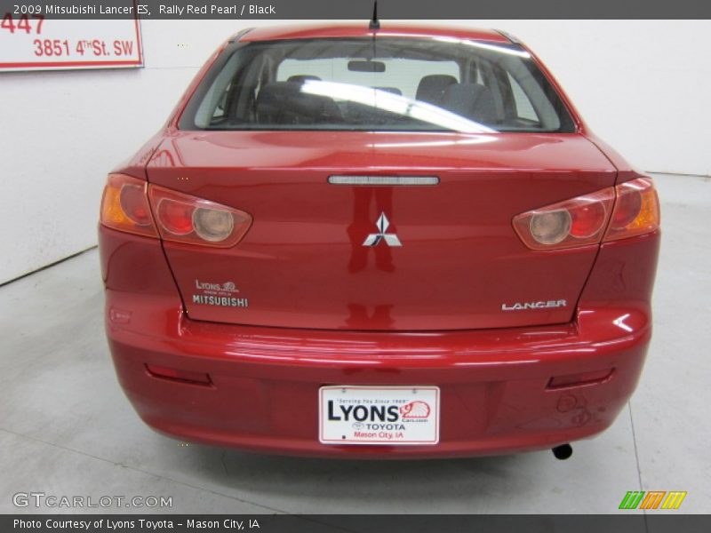 Rally Red Pearl / Black 2009 Mitsubishi Lancer ES