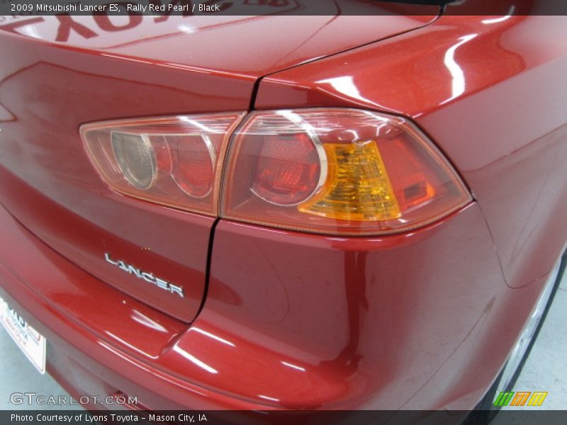 Rally Red Pearl / Black 2009 Mitsubishi Lancer ES