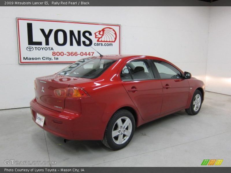 Rally Red Pearl / Black 2009 Mitsubishi Lancer ES