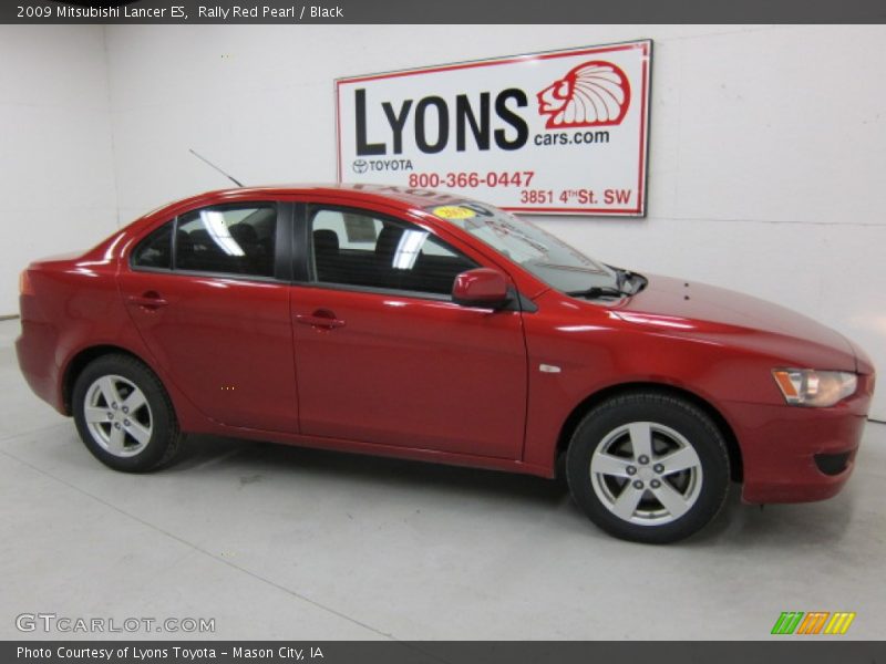 Rally Red Pearl / Black 2009 Mitsubishi Lancer ES