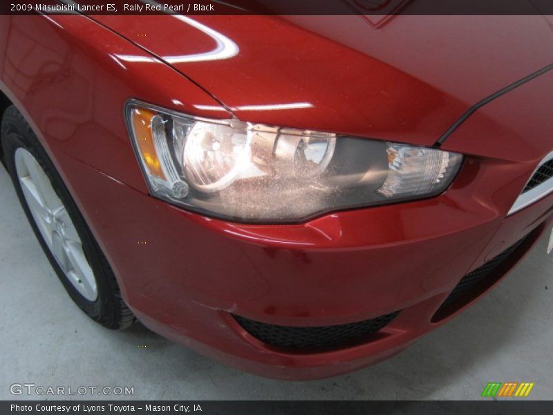 Rally Red Pearl / Black 2009 Mitsubishi Lancer ES