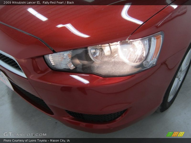 Rally Red Pearl / Black 2009 Mitsubishi Lancer ES