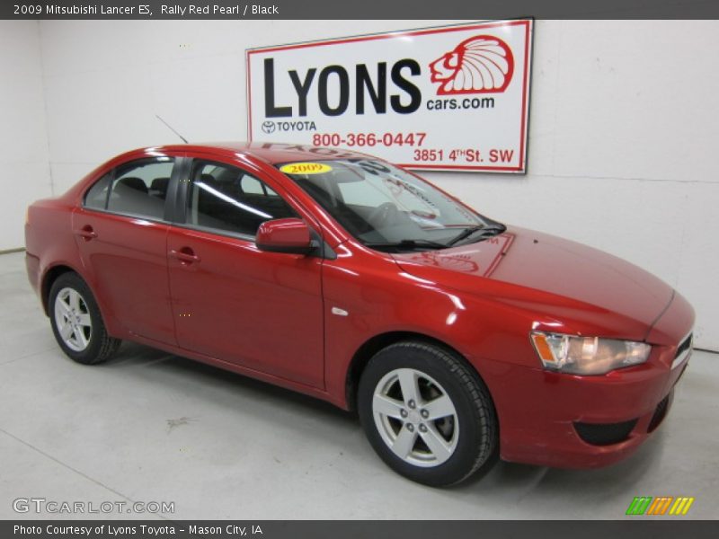 Rally Red Pearl / Black 2009 Mitsubishi Lancer ES