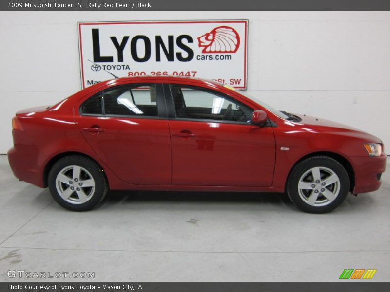 Rally Red Pearl / Black 2009 Mitsubishi Lancer ES