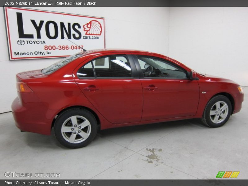 Rally Red Pearl / Black 2009 Mitsubishi Lancer ES