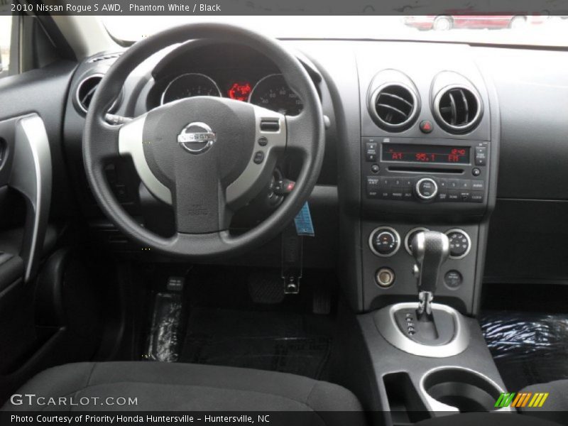 Phantom White / Black 2010 Nissan Rogue S AWD