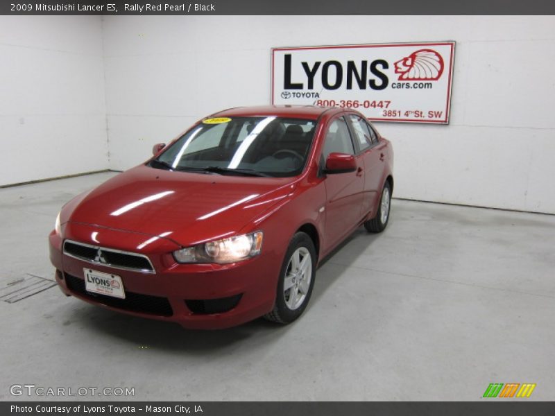 Rally Red Pearl / Black 2009 Mitsubishi Lancer ES
