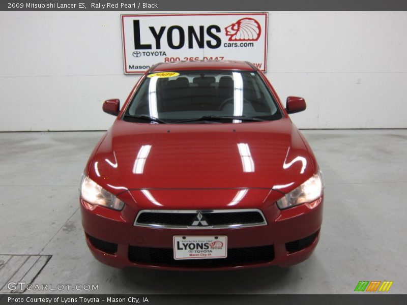 Rally Red Pearl / Black 2009 Mitsubishi Lancer ES