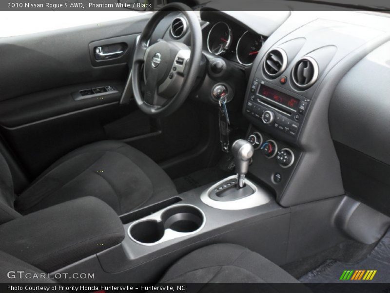 Phantom White / Black 2010 Nissan Rogue S AWD