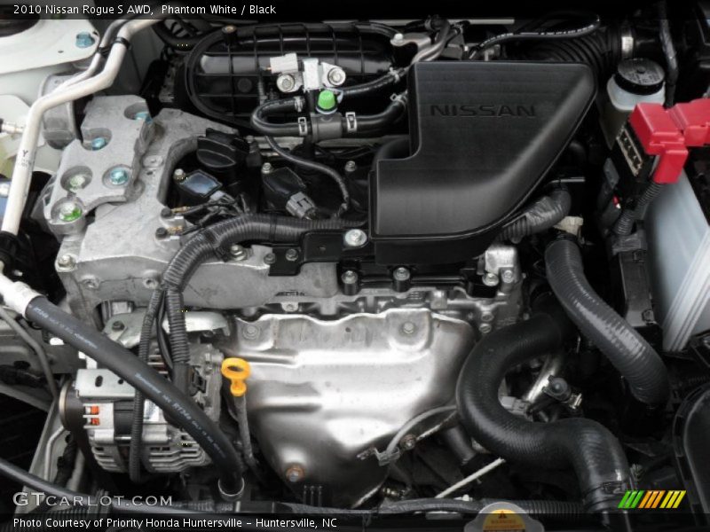 Phantom White / Black 2010 Nissan Rogue S AWD