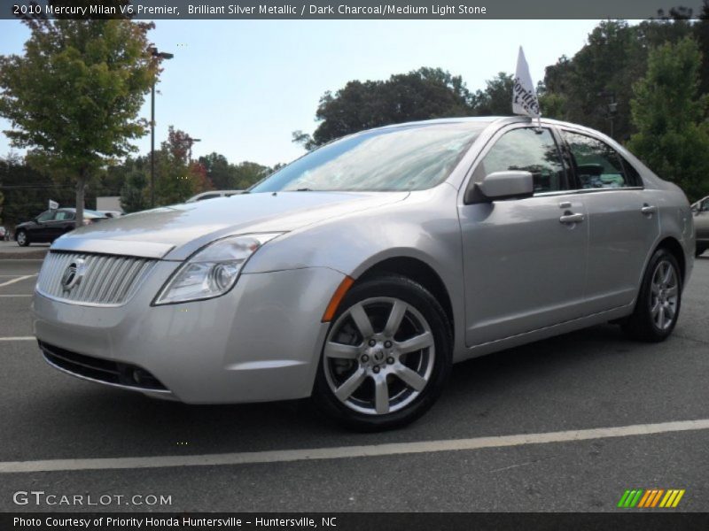 Brilliant Silver Metallic / Dark Charcoal/Medium Light Stone 2010 Mercury Milan V6 Premier