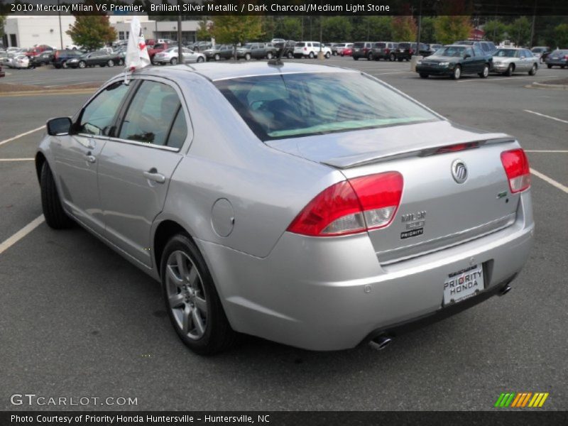 Brilliant Silver Metallic / Dark Charcoal/Medium Light Stone 2010 Mercury Milan V6 Premier