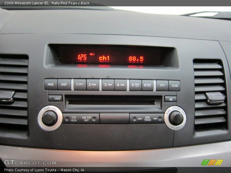 Rally Red Pearl / Black 2009 Mitsubishi Lancer ES