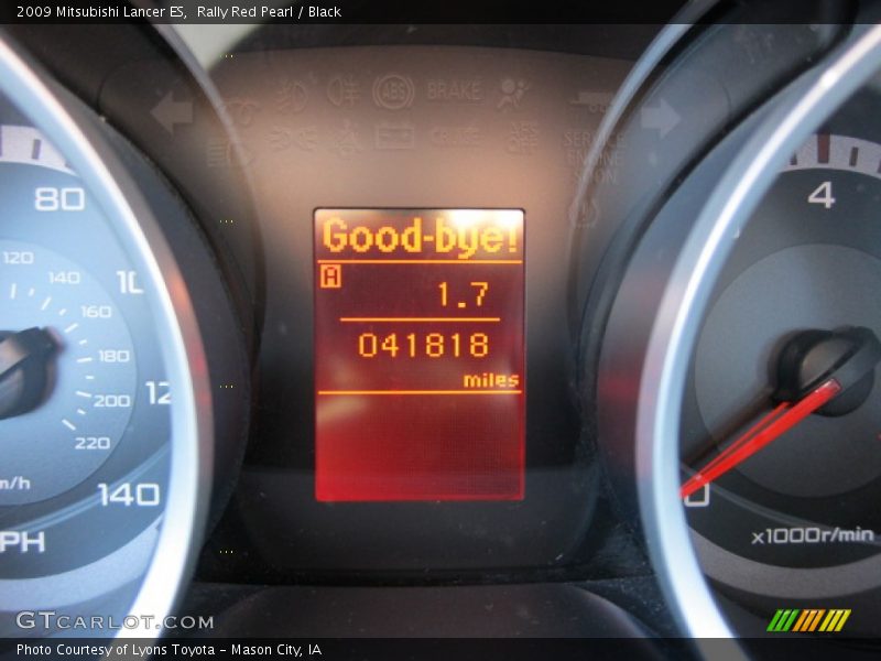 Rally Red Pearl / Black 2009 Mitsubishi Lancer ES