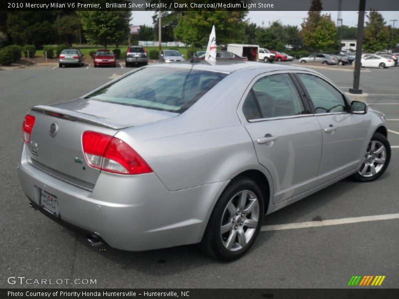 Brilliant Silver Metallic / Dark Charcoal/Medium Light Stone 2010 Mercury Milan V6 Premier