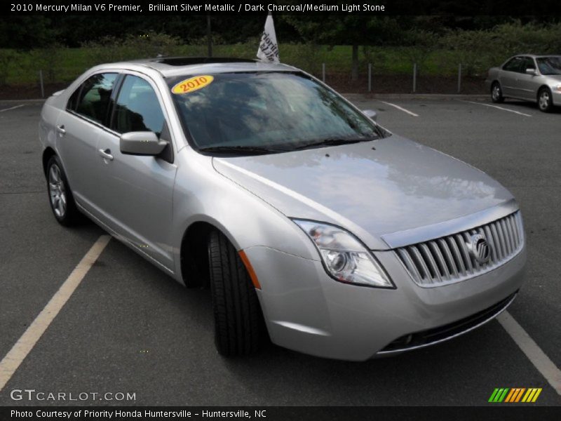 Brilliant Silver Metallic / Dark Charcoal/Medium Light Stone 2010 Mercury Milan V6 Premier