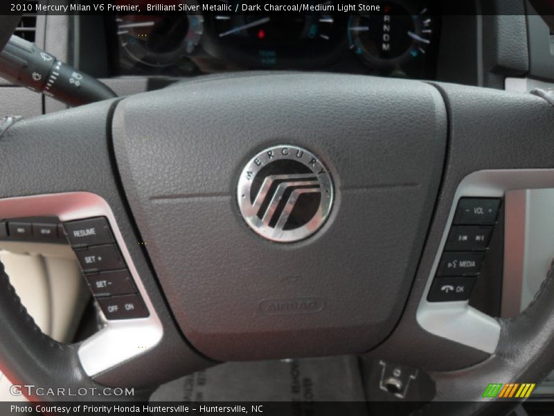 Brilliant Silver Metallic / Dark Charcoal/Medium Light Stone 2010 Mercury Milan V6 Premier