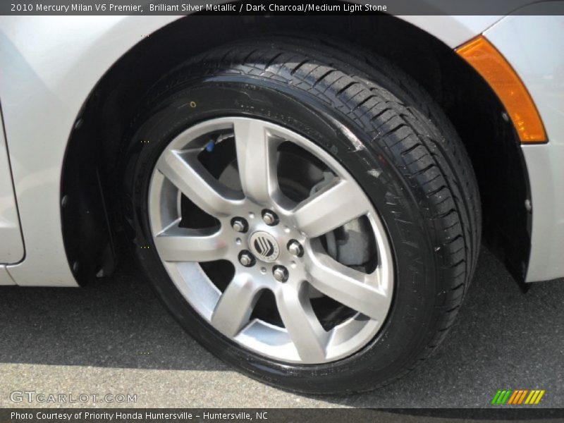 Brilliant Silver Metallic / Dark Charcoal/Medium Light Stone 2010 Mercury Milan V6 Premier