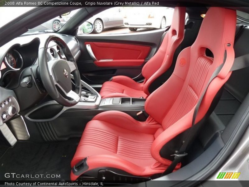  2008 8C Competizione Coupe Alfa Red Interior