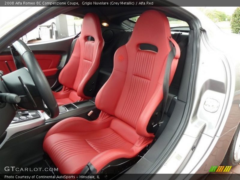  2008 8C Competizione Coupe Alfa Red Interior