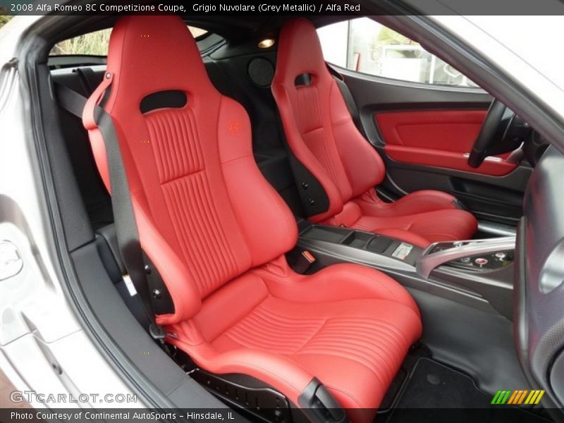  2008 8C Competizione Coupe Alfa Red Interior