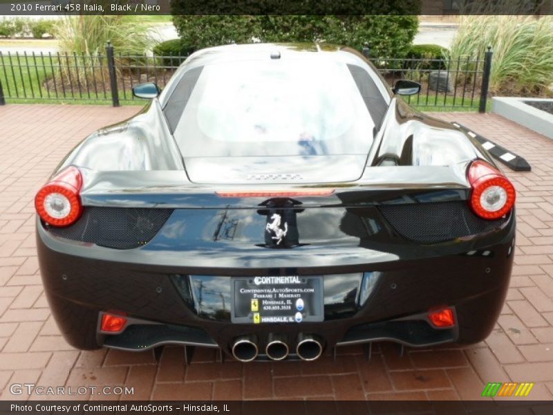 Black / Nero 2010 Ferrari 458 Italia