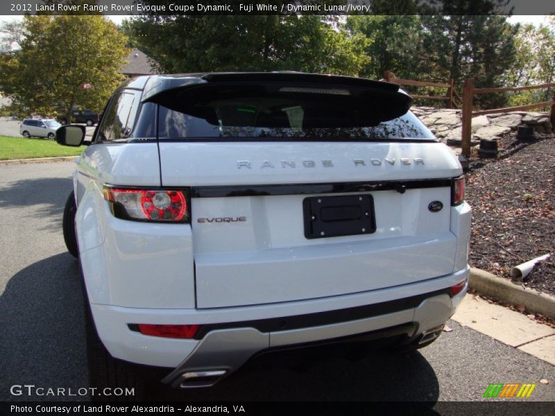 Fuji White / Dynamic Lunar/Ivory 2012 Land Rover Range Rover Evoque Coupe Dynamic