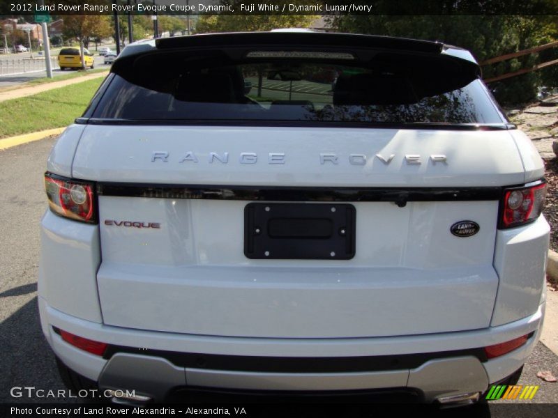 Fuji White / Dynamic Lunar/Ivory 2012 Land Rover Range Rover Evoque Coupe Dynamic