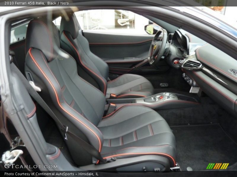  2010 458 Italia Nero Interior